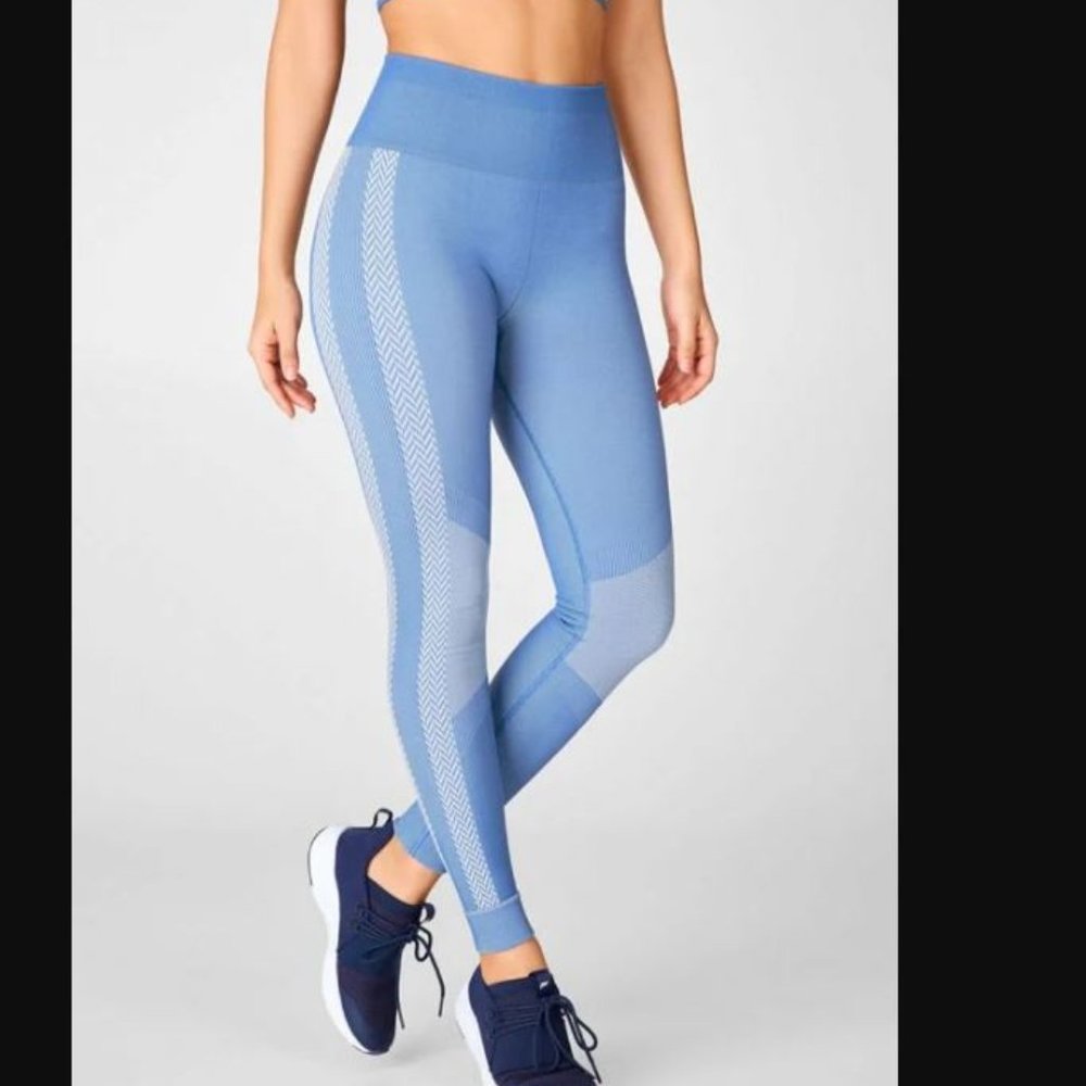 High-Waisted Seamless Check Legging